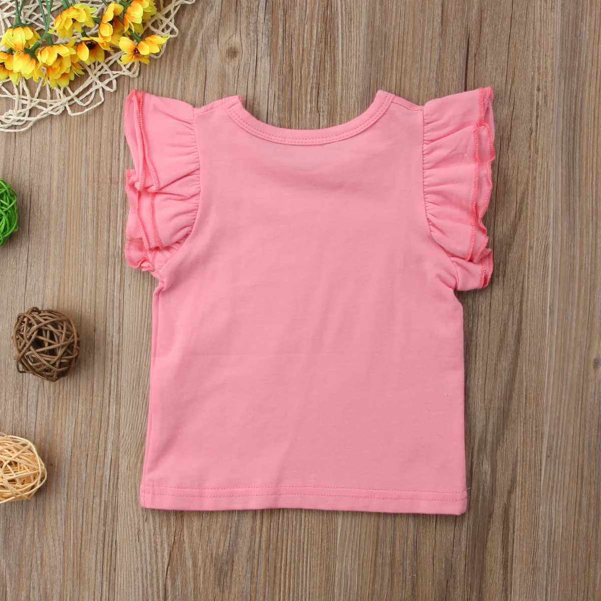 Citgeett Newborn Toddler Baby Girls Boy Fly Sleeves Solid Tops Bodysuit Casual Summer Ruffle Outfits 0-4YT250306
