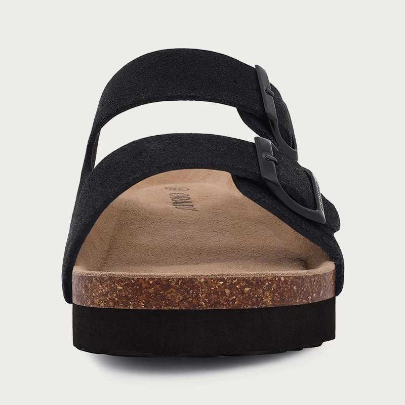Kidmi Men Clogs Summer Mens Sandal Cork Clog Slippers New Unisex Mules Outdoor Platform Antiskid House Sandals With BuckleC250306