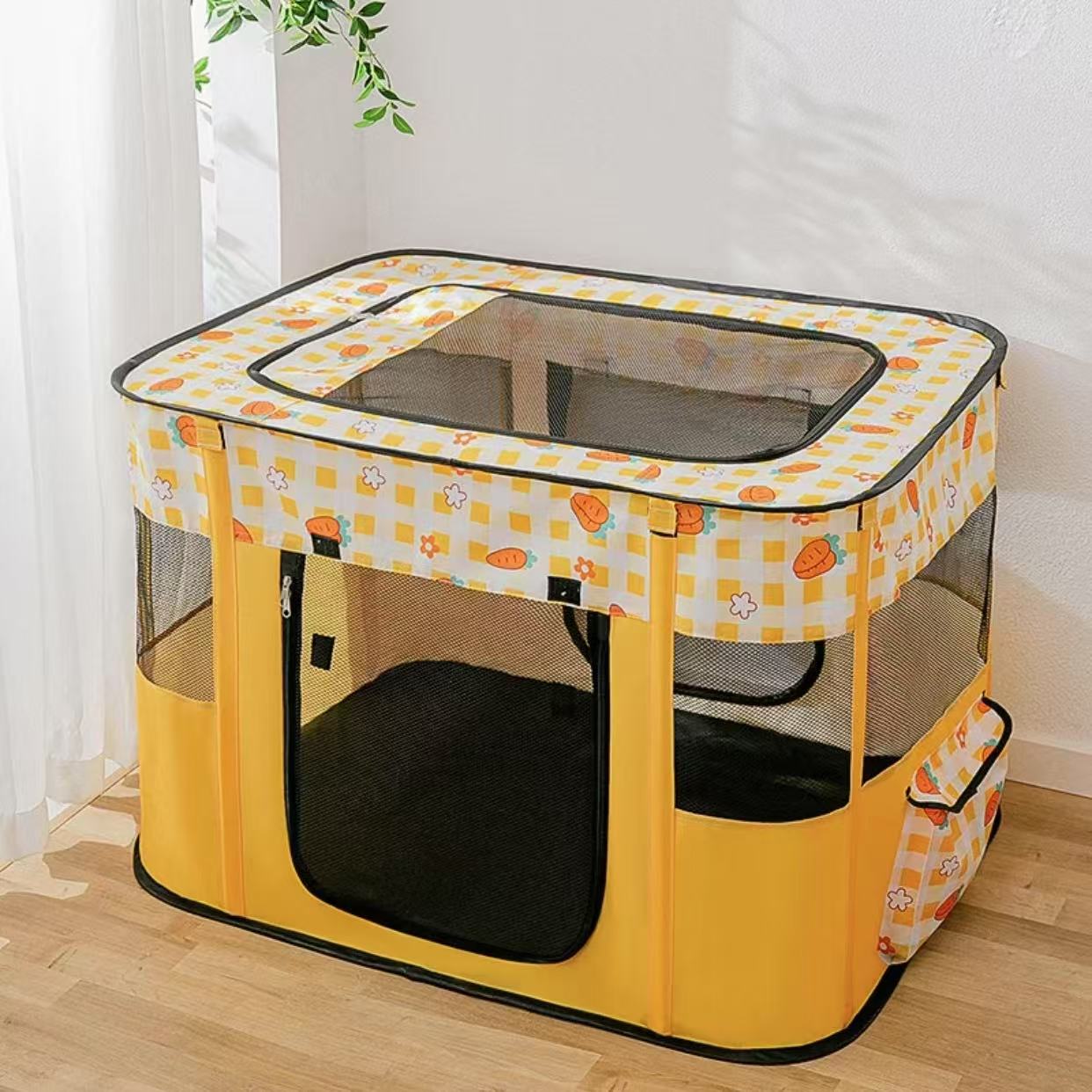 Cat delivery room, cage, rectangular enclosed breeding cat nest, folding fence, indoor household tent