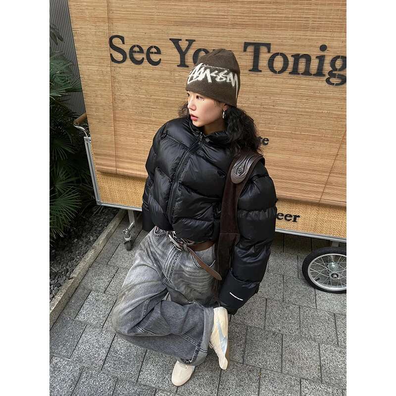 2025 Spring Woman Vintage Waist Wide Leg Jeans Female High Street Y2k 2000S Casual Pants Gray Loose Cargo Denim Trouserse