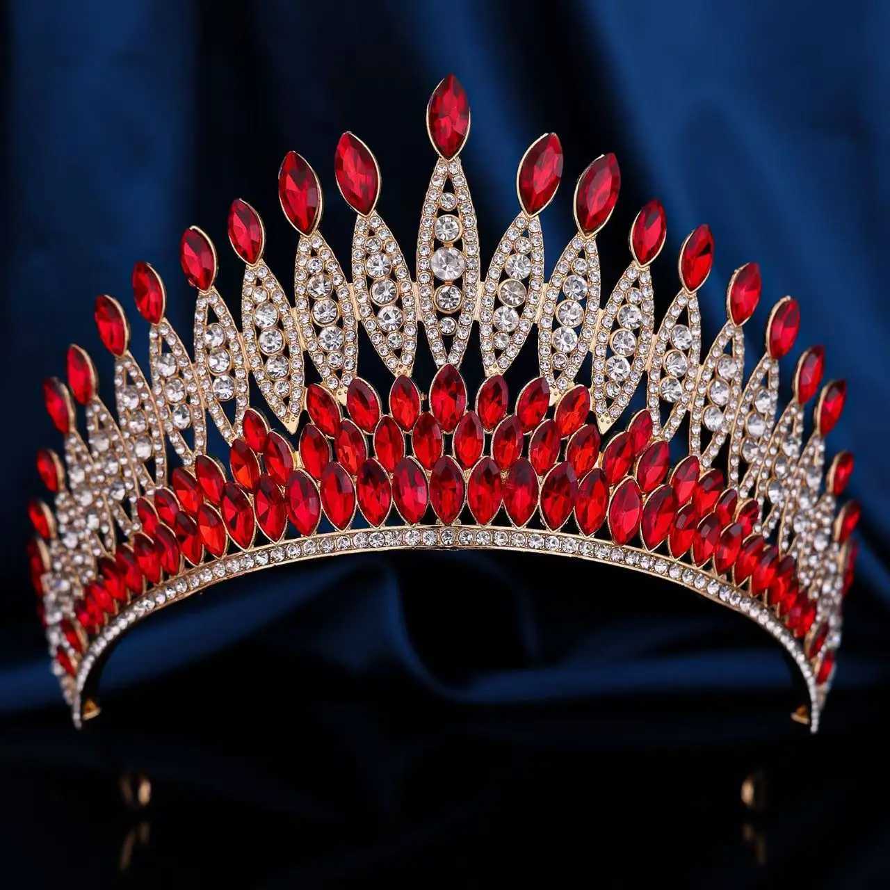 Vintage Baroque Diadem Luxury Bride Tiara Crown for Wedding Hair Accessories Beauty Pageants Elegant Jewelry X250306