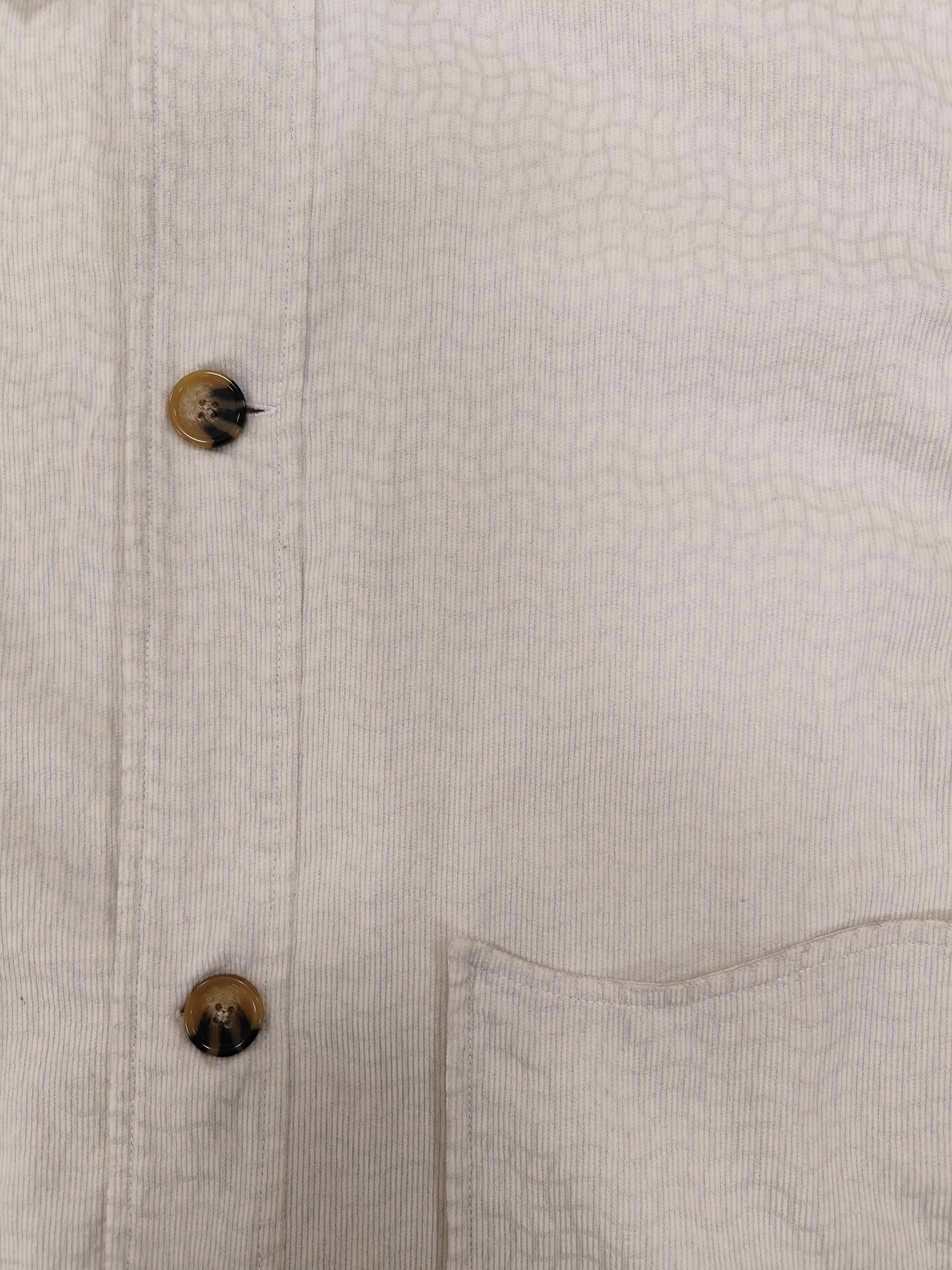Men's Khaki Patterned Corduroy Embroidery Jacket turndown collar spring autumn causal clothing