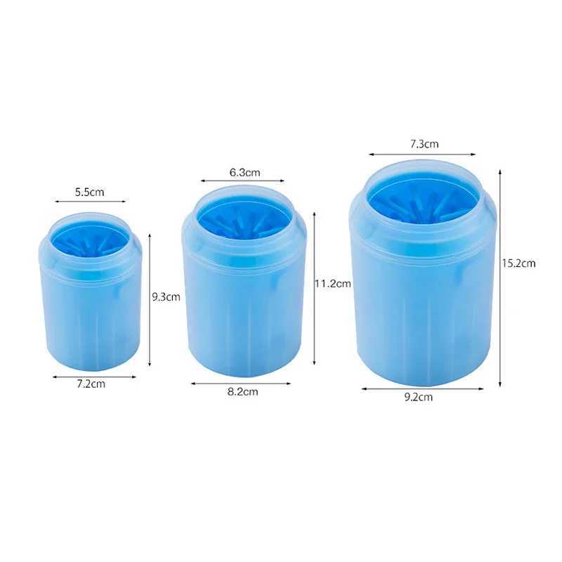 The dog paw cleaning cup is suitable for small dogs pet foot cleaning machines portable pet cats dirty paw cleaning cups and soft silicone foot cleani