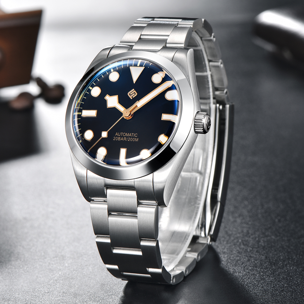 LIGE men's sports watch, precision steel strip, business mechanical watch, multifunctional waterproof night light watch