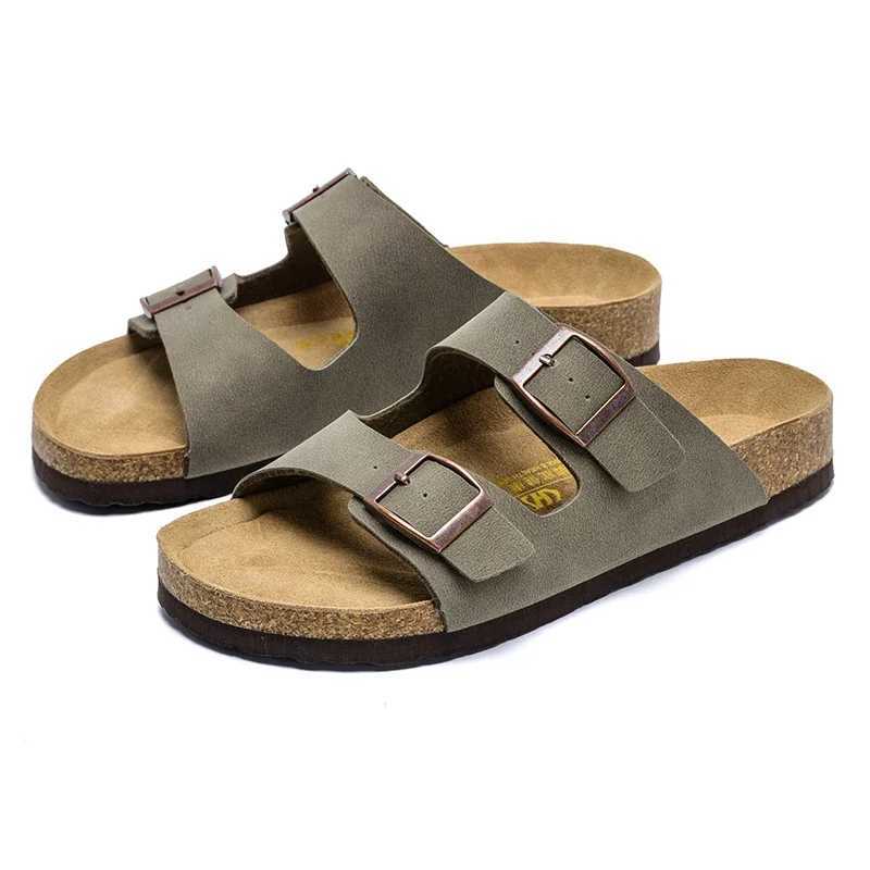 Summer Leather Men Sandals Mens Sandals Women Slippers Outdoor Beach Casual Shoes Zapatos Hombre Durable Non-Slip Luxury ShoesC250306