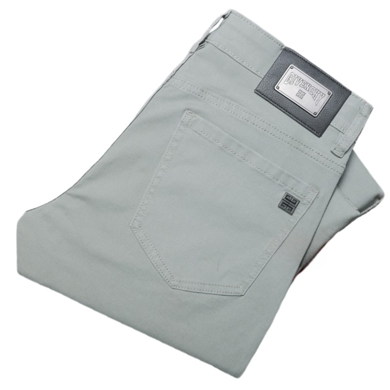 Men's Jeans Men Spring Autumn Slim Fit European American High-end Brand Small Straight Pants XW2163-9