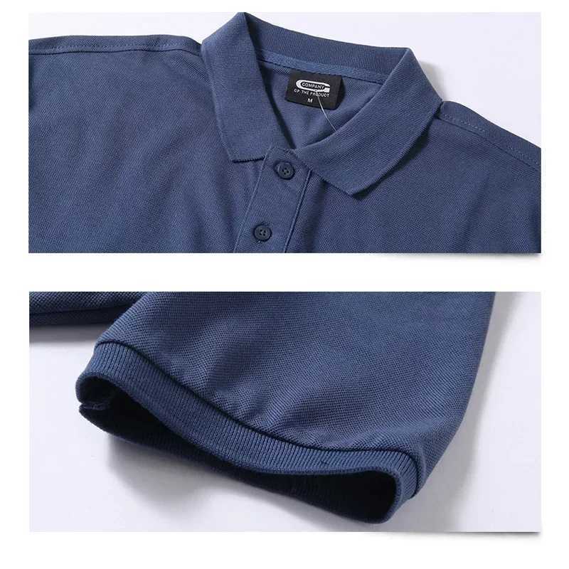 Summer Men Polo Shirt Brand Clothing Pure Cotton Men Business Casual Male Polo Shirt Short Sleeve Breathable Soft Polo Shirt 5XL X250306