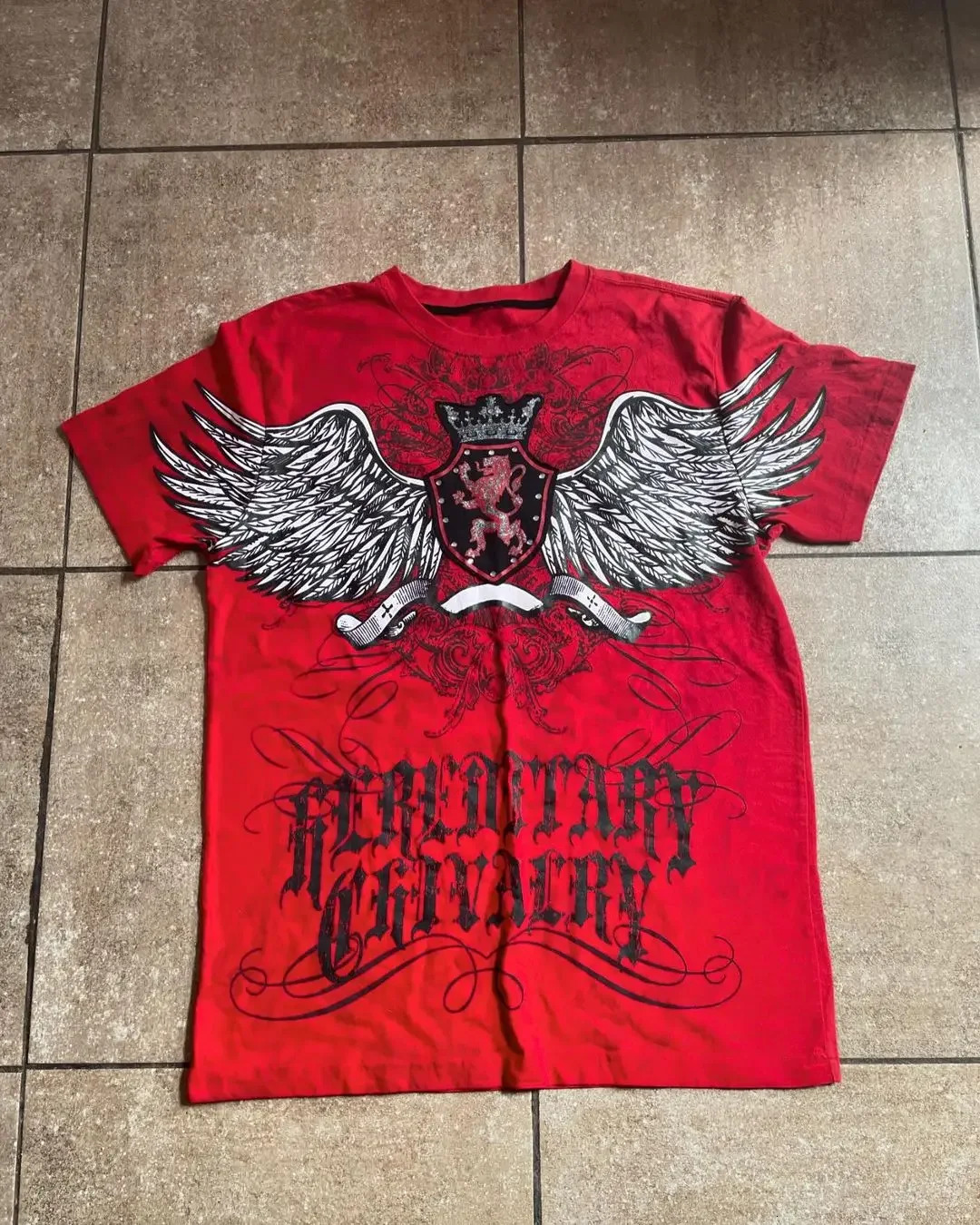 Harajuku Y2K American Gothic Skull Wings Printed T shirt Men Summer Cotton Sweatshirt Hip-hop Rap Women Tops Oversized t shirt 250306