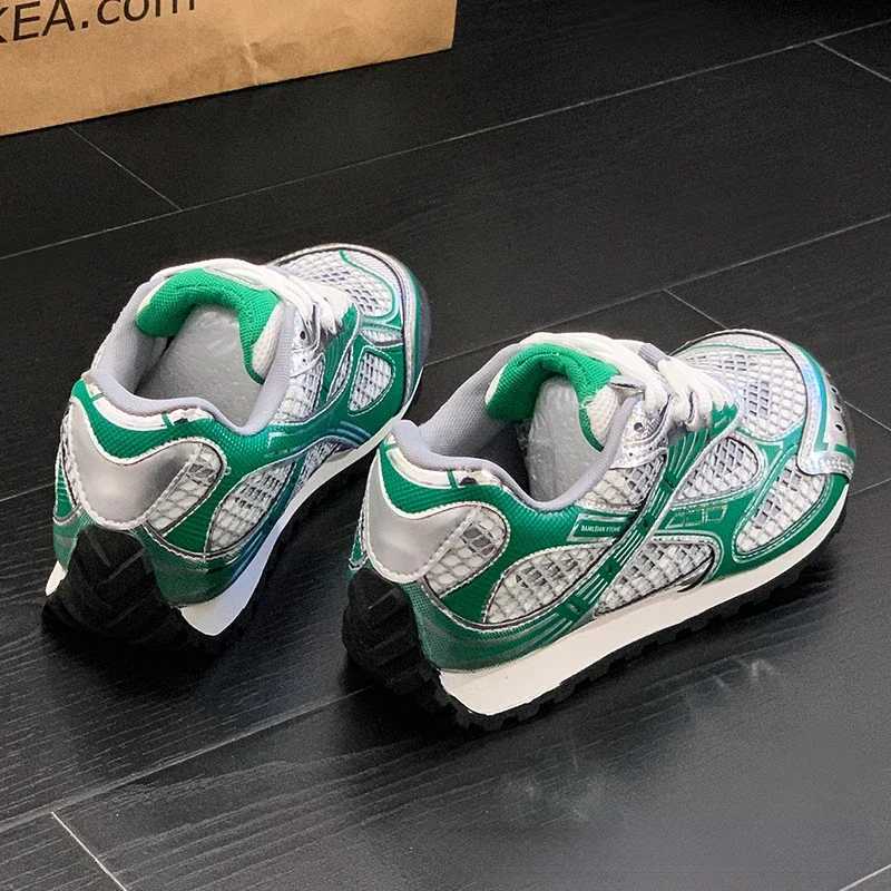 Sneakers Casual Wen Designer Retro Running Shoes Fashion Genuine Leather Fabric Breathable Height Increased Platform Shoes Z250326
