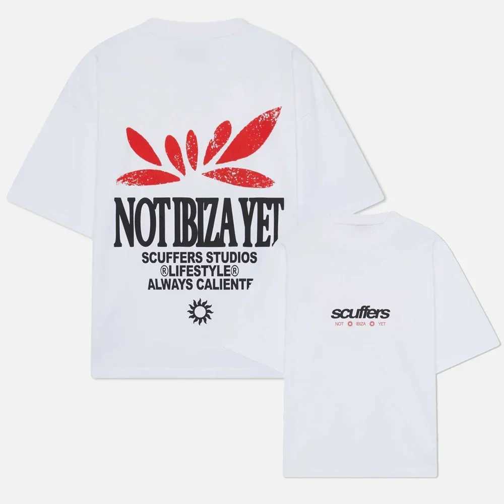 2025 South America New Trendy Printed Scuffers Men Tshirt Women Surf Vacation T-shirt Luxury Brands Street Short Sleeves Top Tee X250306