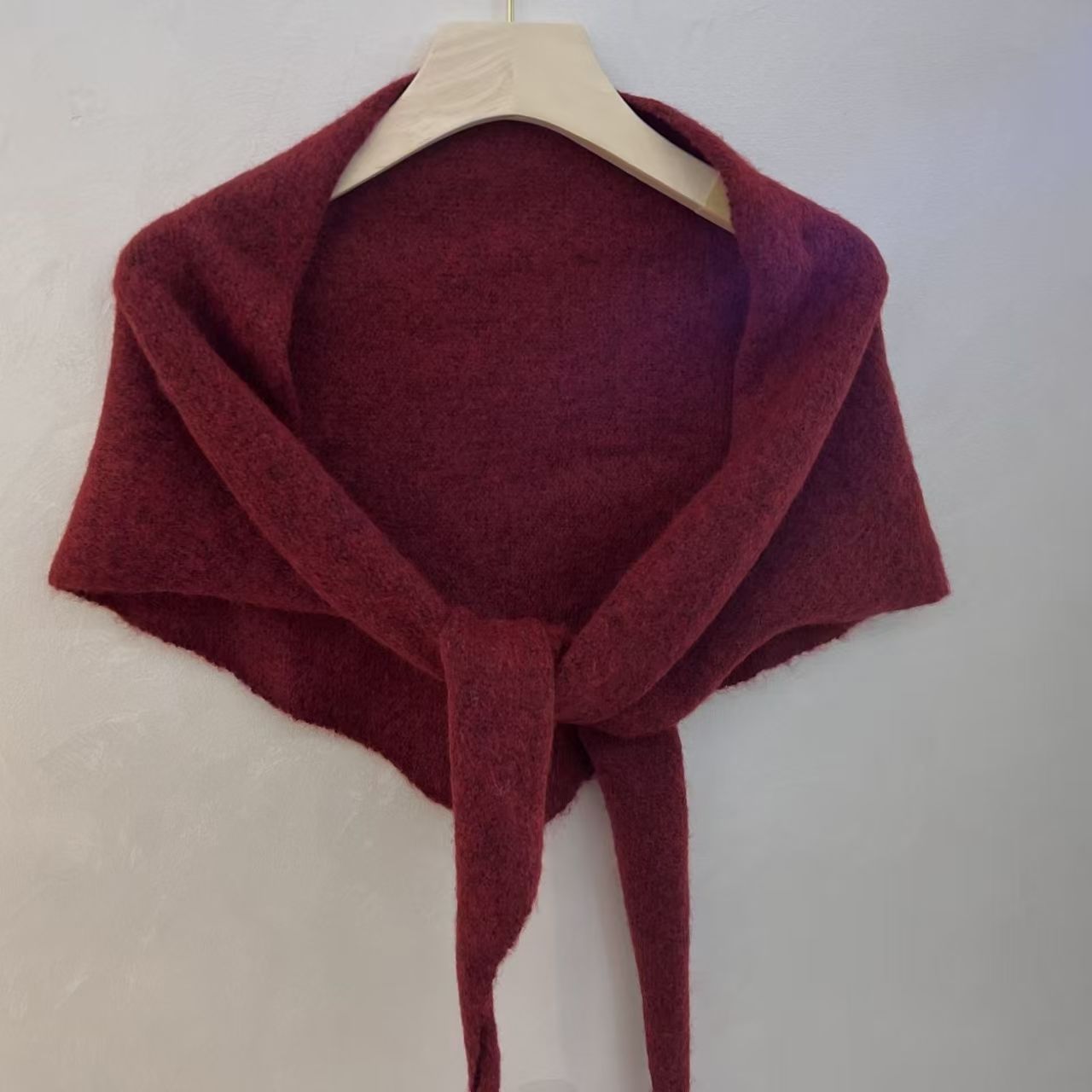 T236 new style literary triangle scarf shawl autumn and winter wool outer wear multifunctional scarf neck waistcoat all-match