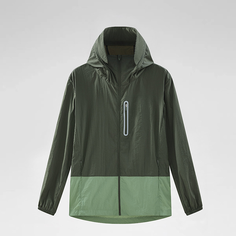 Mountain light thin sun protection clothing men women outdoor, UV resistant, and sunscreen in summer, with a cold feeling hooded jacket for cycling tr