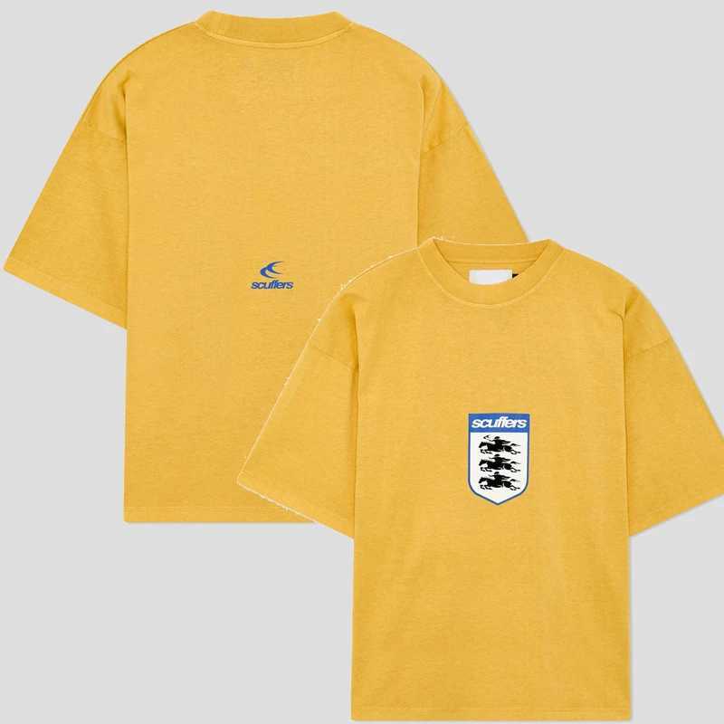 Harajuku Scuffers Short Sleeve Gothic Korea New Gothic Oversized T-Shirt Street Top Trash Y2k Clothes Mens Womens Same X250306