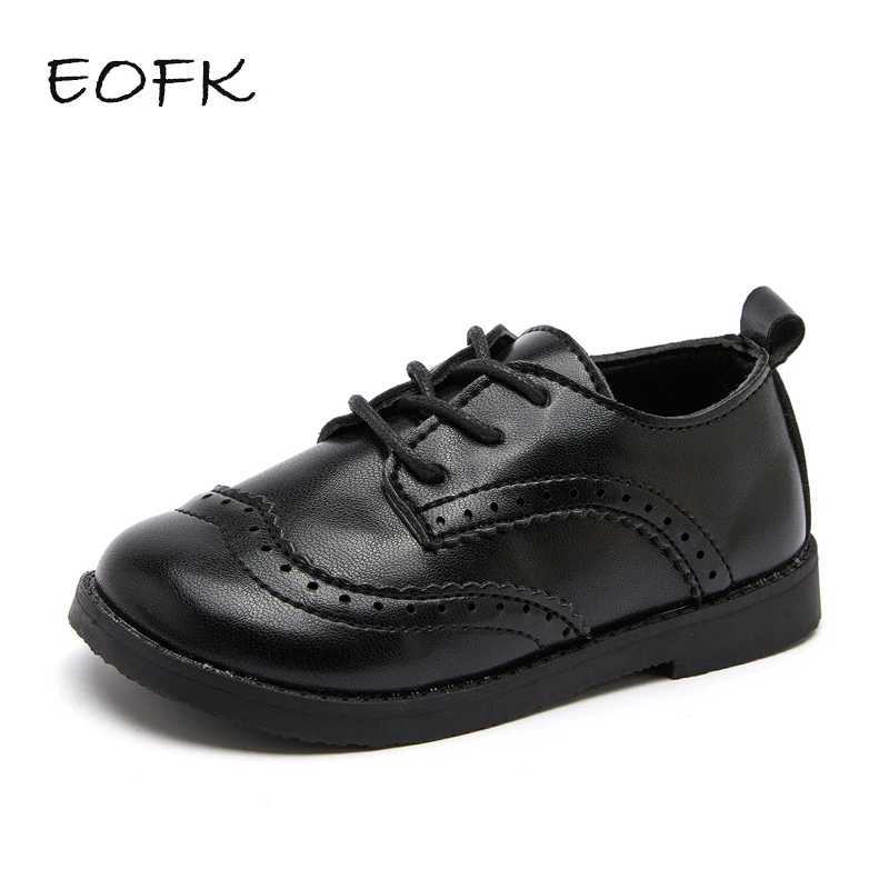 EOFK Kids Dress Shoes For BabyToddlers Boys Girls Little Children Classic Comfort Formal Party Wedding School Flats 21-30T250306