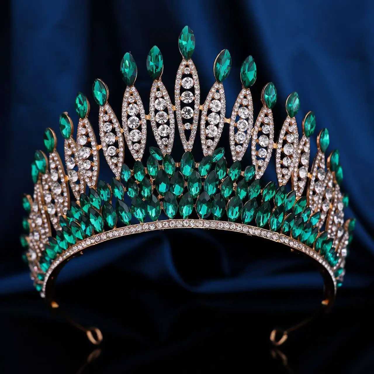 Vintage Baroque Diadem Luxury Bride Tiara Crown for Wedding Hair Accessories Beauty Pageants Elegant Jewelry X250306