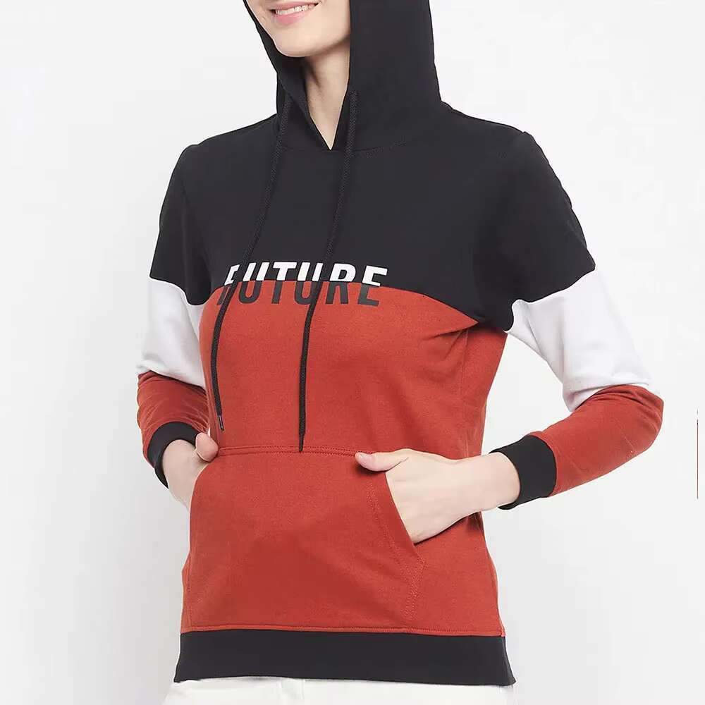 Customized & Color Plus Size Professional Printed One Selg Full Sleeve Women's Hoodie