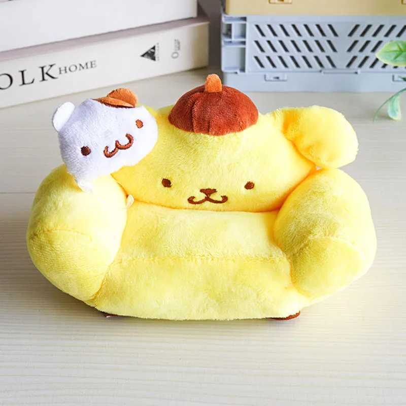 17cm Labubu Doll Storage Bag Cute Transparent Cotton Doll Crossbody Bag Toy Display Cabinet BJD Mini Sofa AccessoriesT250307