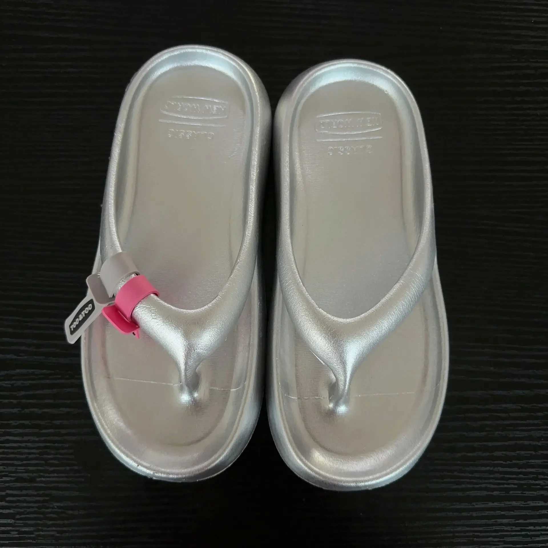 2024 Hot Selling New Sier Flip-flops Niche Fi EVA All Cfortable Thick Soles Increase Beach Shoes Y250306