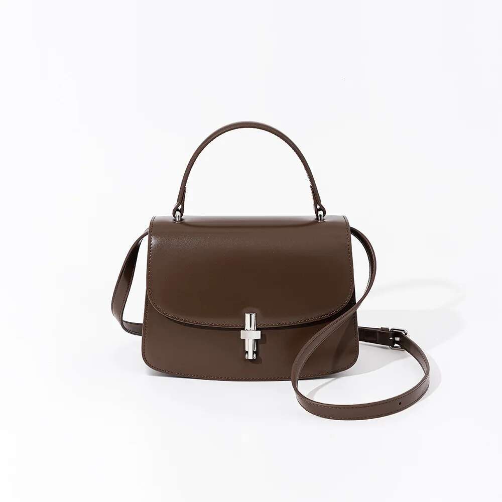 Genuine Leather Women's Shoulder Design Simple Fashion High Quality Cowhide Custom Crossbody Bag For Ladies