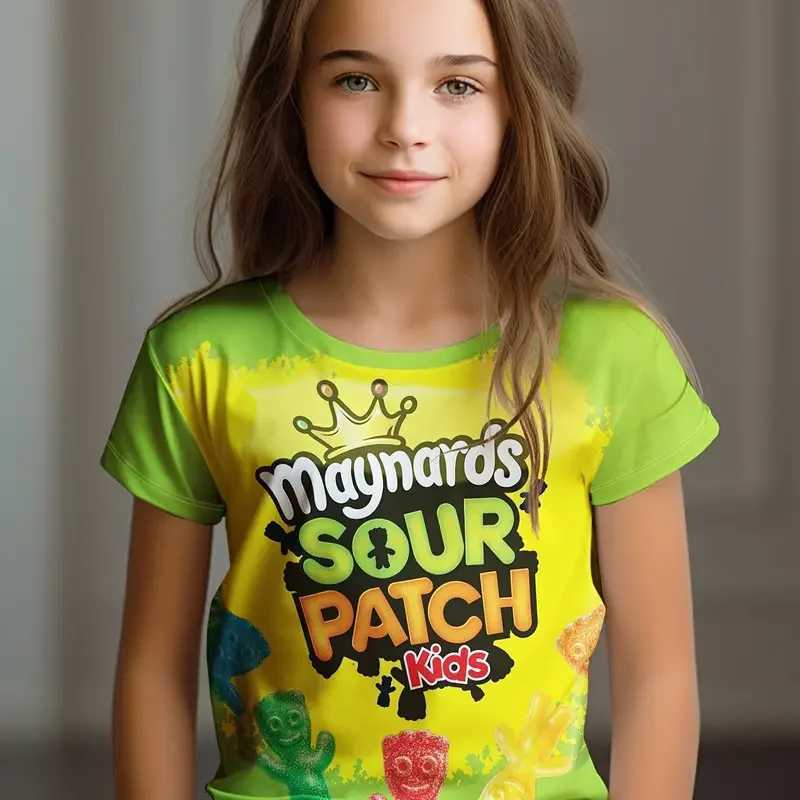 Kids Clothes Childrens T-Shirt Girl Short Sleeve Top Cartoon Cat Kawaii Girls Summer Clothes Child T-Shirt Childrens ClothingT250306