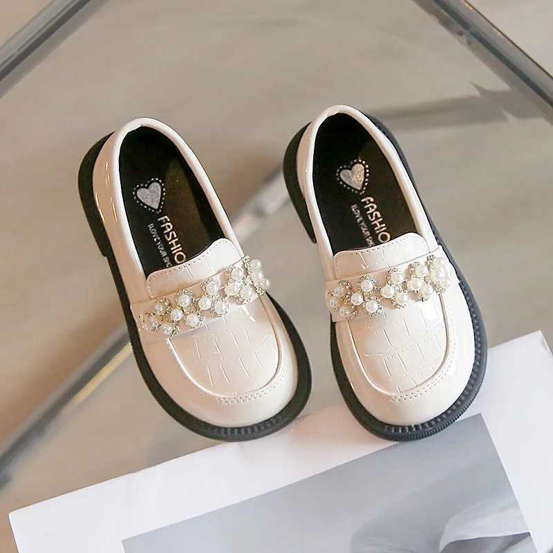 Girls Penny Loafers Casual Toddler Girls School Uniform Oxford Non-Slip Sole Wedding Party Dress Shoes Princess Elegant FlatsT250306