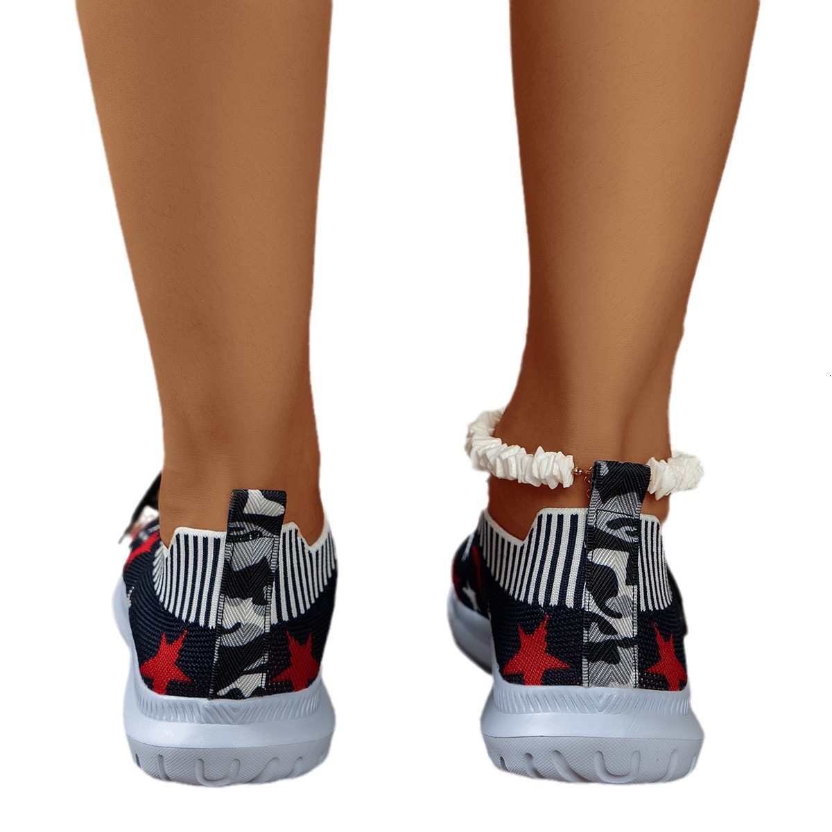Women's shoes single shoe pattern new large size comfortable 2025 star summer casual ddmykukumalu