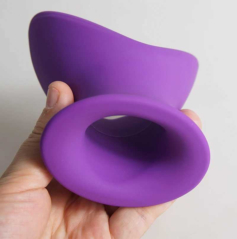 Anal tunnel plug stretcher anal butt wide opening hollow anal plug Butplug silicone Butplug sex toyXJ250306