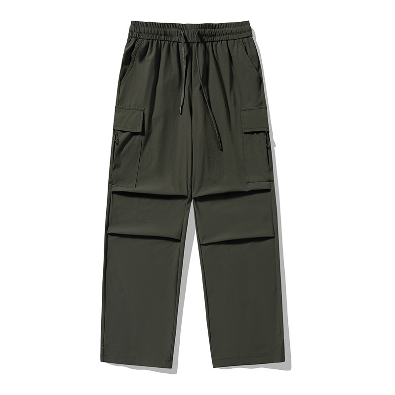 tracksuit Spring Autumn loose American paratrooper wide leg pants for both men and women, quick drying fashion casual versatile