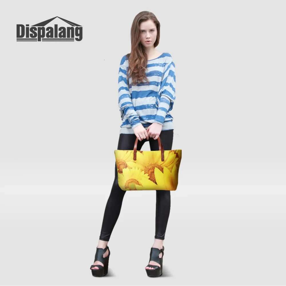 Women Custom Name Totes Bags Blank DIY Paint Printing Fashion Design Handbag Ladies Beach Bag Neoprene Shoulder Top-Handle