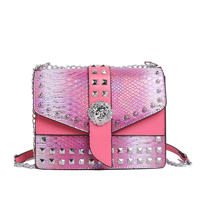 2025 Autumn New Universal Women's Shoulder Lid Style Small Square PU Stitching 2024 Winter Bag