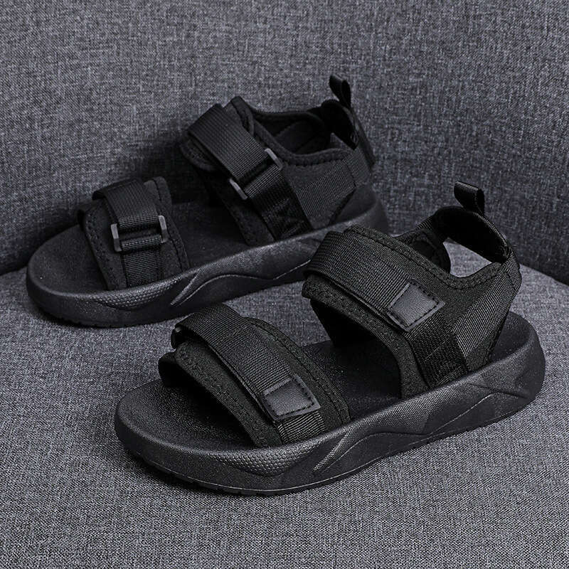 Sports Sandals for Women, Spring and Autumn 2025 New Edition, Internet Red Thick Casual Women's Shoes, Flat Soft Bottom Magic Sticker Beach Shoes