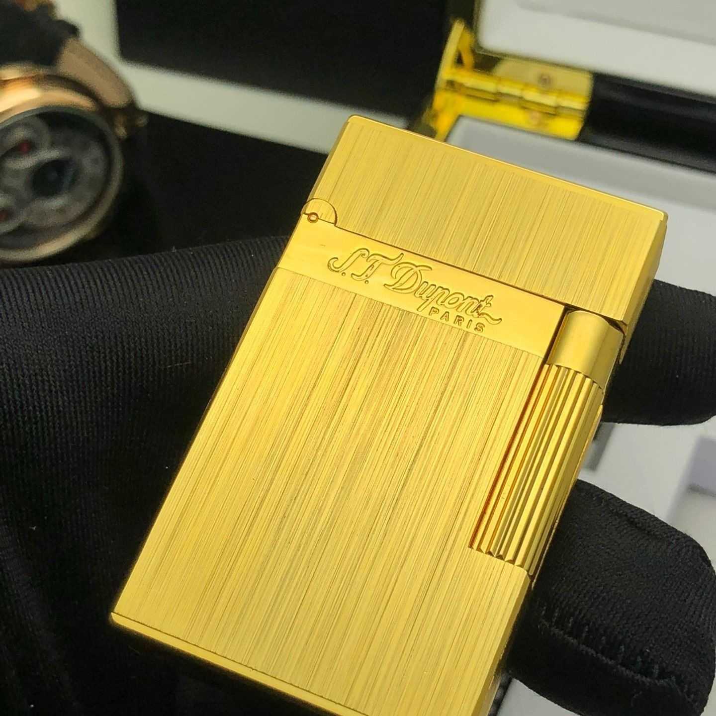 Novelty Lighters JTD Dunant Line 2 Engraved Butane Gas Refillable Soft Flame Bright Sound Memorial Smoking Tools For Boyfriend X250228