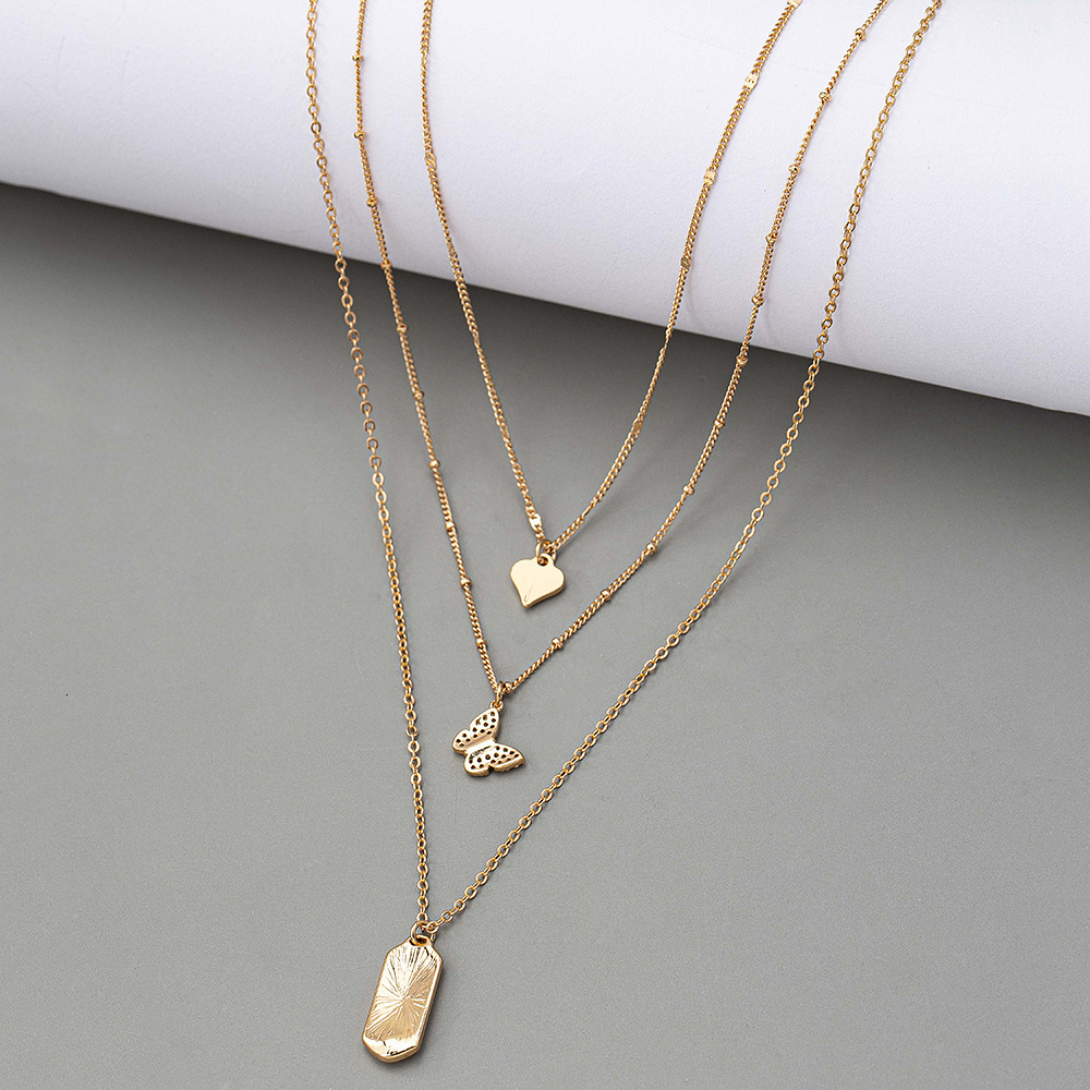 Niche Design Personality Clavicle Chain With A High Sense Of Multi-layer Pendant Necklace Women's Jewelry