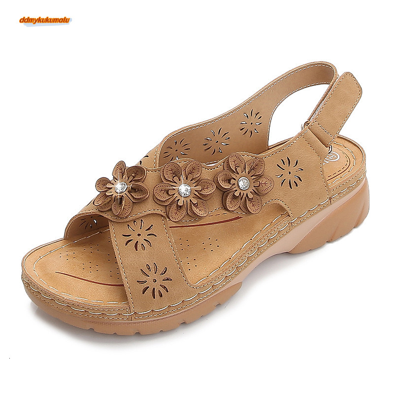 Sandals women 2021 new summer floral sandals for women's shoes #ddmykukumalu