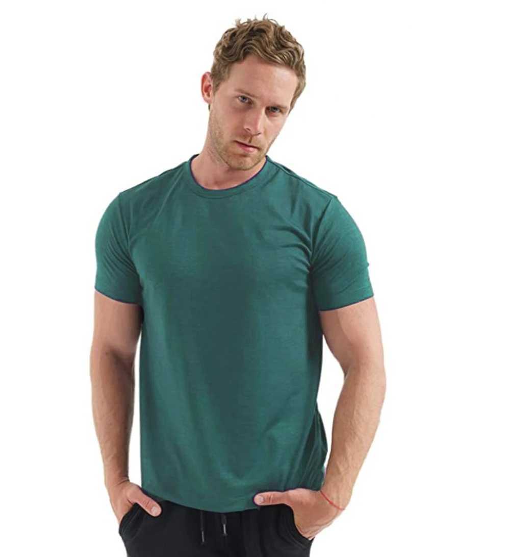 100% Merino Wool T Shirt Men Base Layer Merino Tshirt Men 180G Everyday Undershirt Wicking Breathable Anti-Odor + Hiking Socks T250306