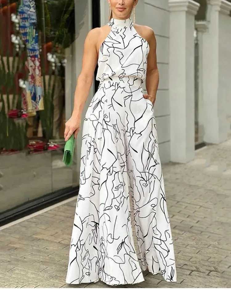 Womensveless Informal Jumpsuit Plain Suit Loose Pants 2024 Enterizos Para jeres Tr Official Store One Jumpsuit Women W250306