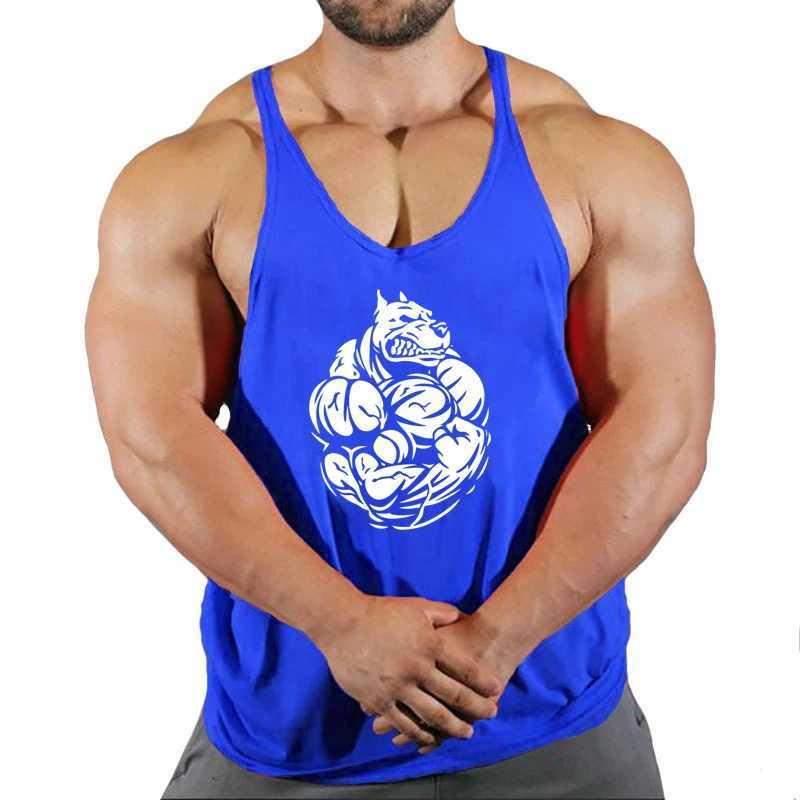 Fitness Man Gym Clothing Bodybuilding Shirt Men Mens Vest Sleeveless Sweatshirt Stringer T-shirts Suspenders Man Top SingletT250318