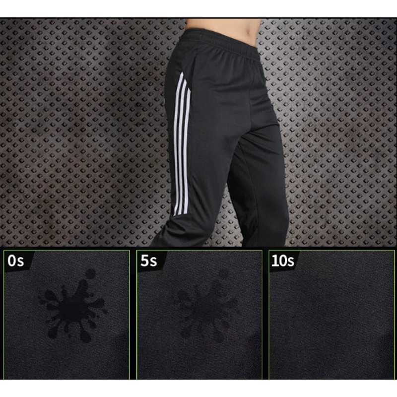 Quick drying mens sports soccer training pants with zippered pockets running and jogging pants T250306