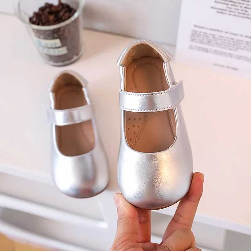 Autumn Childrens Shoes Mary Jane Soft Microfiber Kids Flats Dance Shoes Spring Non-slip Baby Girls Student-shoesT250306
