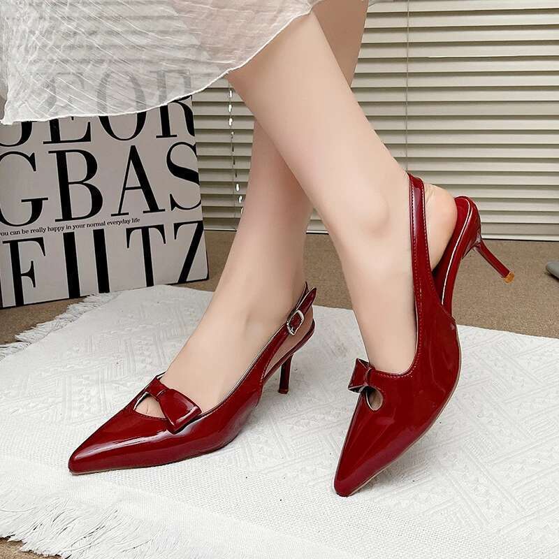 Gladiator 2025 Summer Low Heel Women Sandals Fashion Pointed Toe Dress Street Style Pumps atos De Mujer
