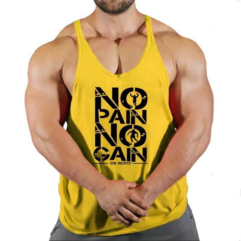 Gym Top Men Mens Vest Fitness Vests Bodybuilding Shirt Singlet Clothes Clothing Sleeveless Sweatshirt Man Muscular T-shirtsT250318
