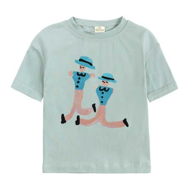 JIAYAN 20252025 New Kids T-shirts Short Sleeve Casual Kids T Shirt Printed Cotton Top Tees Cartoon Toddler Baby Tops Girls BoysT250306