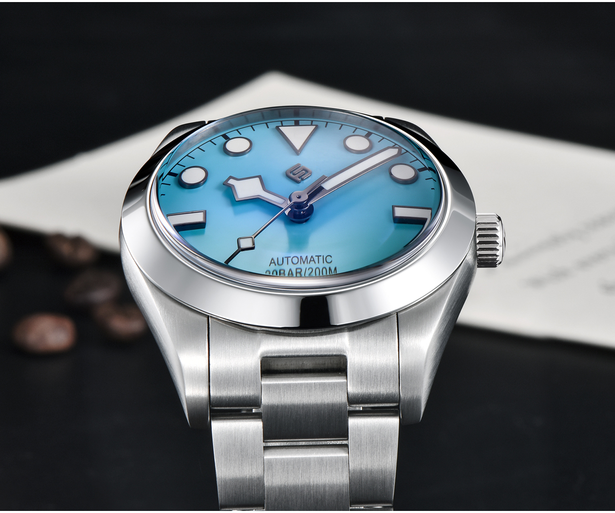 LIGE men's sports watch, precision steel strip, business mechanical watch, multifunctional waterproof night light watch