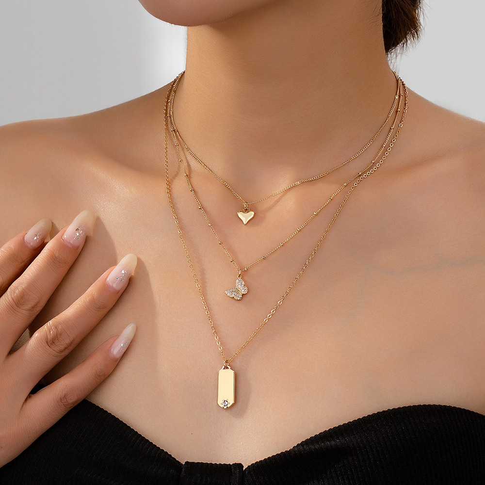 Niche Design Personality Clavicle Chain With A High Sense Of Multi-layer Pendant Necklace Women's Jewelry
