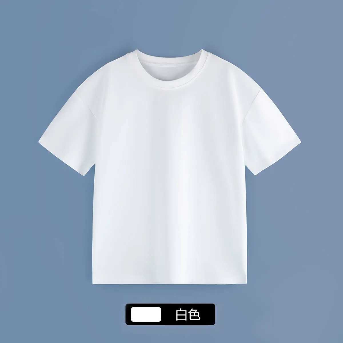 Solid Color 100% Cotton T-shirts Boys Girls Kids Clothes Black T Shirt Summer Casual White Short Sleeve Tshirt High-quality TopsT250306