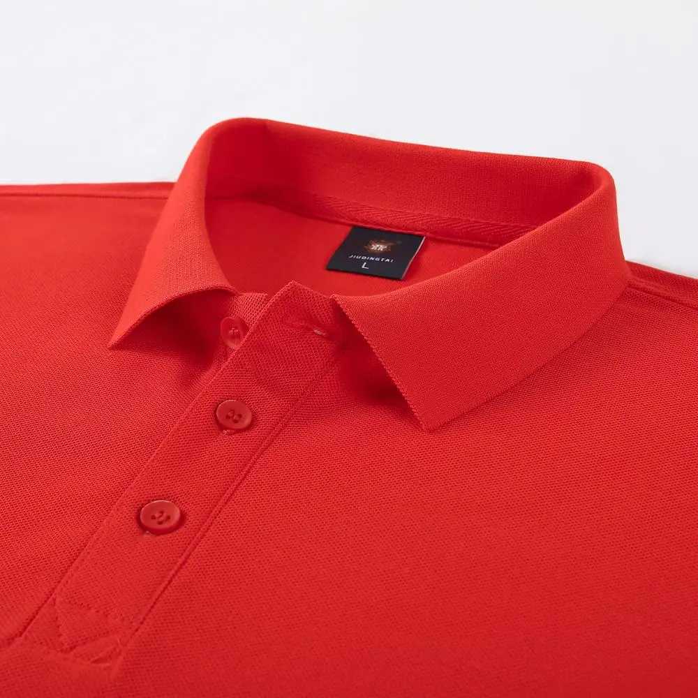 100% pure cotton workwear polo shirt customized pure cotton company culture short sleeved T-shirt embroidered printed words X250306