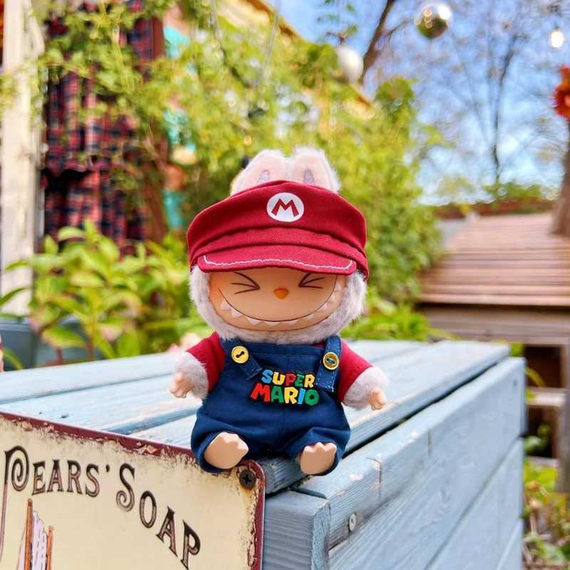 15cm Labubu Sitting Party Clothes Sitting Posture Cloth Doll Clothes Sun Wukong Minions Small Animals Vinyl Suit Doll ClothesT250306