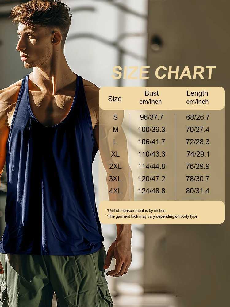 Fitness Mens Sleeveless Tank Top Breathable Comfortable Tank Top Summer New Casual Tank Top Striped Pattern Mens Tank TopT250318