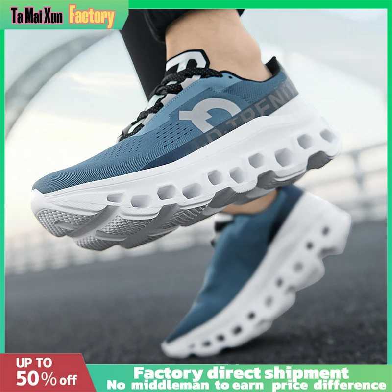 Hollow Design Men Sports Shoes Outdoor Hiking Wearing it for a long time wont tire your feet Marathon Jogging Light Breathable Z250411