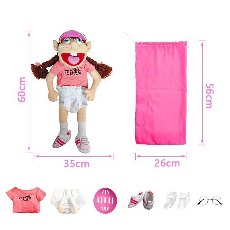 Jeffy Family Hand Puppet Pet Booger Feebee Rocker Zombie Mom and Dad Chef Price Police Junior Joseph Cody Penolope Open Mouth Muppet W250306